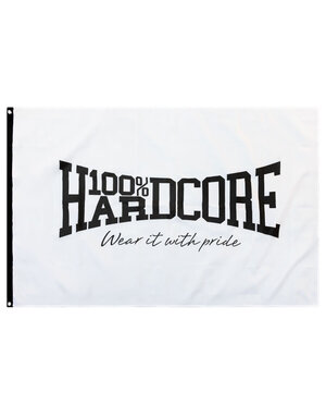 100% Hardcore 100% Hardcore Vlag 'Wear It White'
