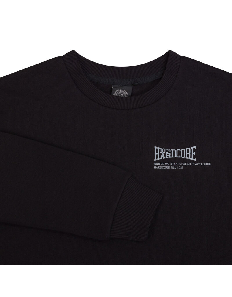 100% Hardcore 100% Hardcore Crewneck 'Reflective Black'