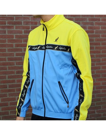 Australian Australian Duo Track Jacket with tape (Bright Yellow/Blue Sky)