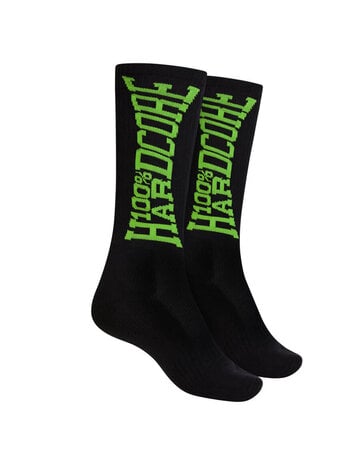 100% Hardcore 100% Hardcore Socks (Black/Green)