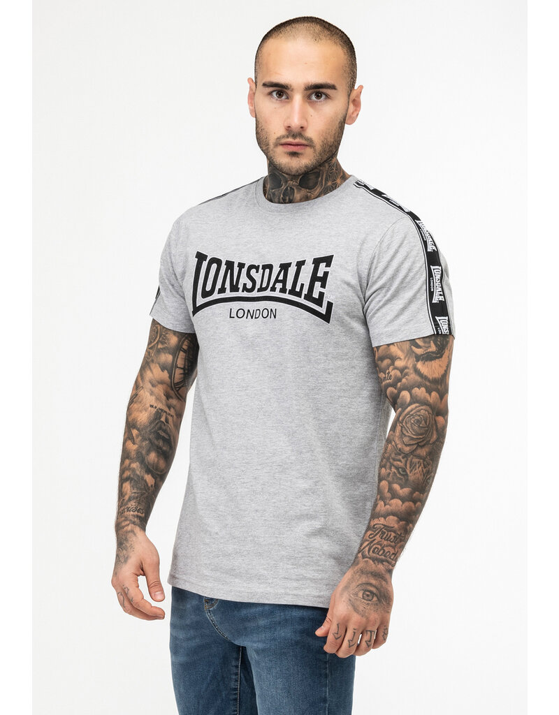 Lonsdale Lonsdale T-shirt 'Vementry' (Marl Grey/Black)