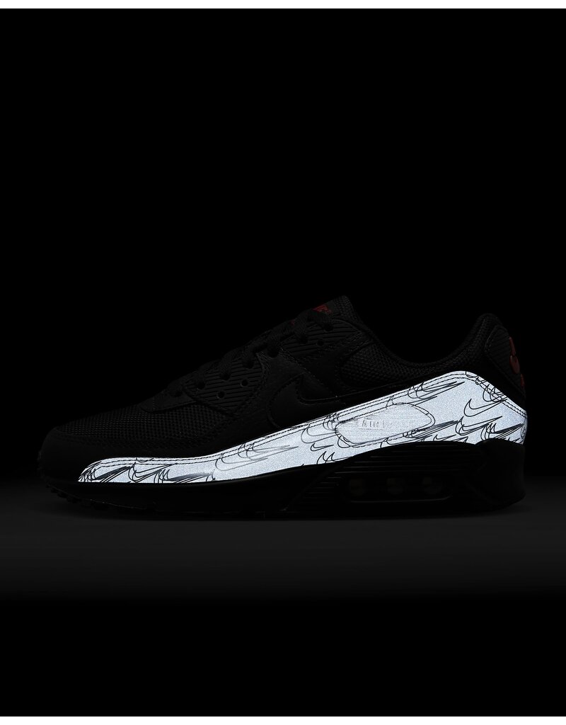 Nike Nike Air Max 90 Reflective (Black/Light Crimson)