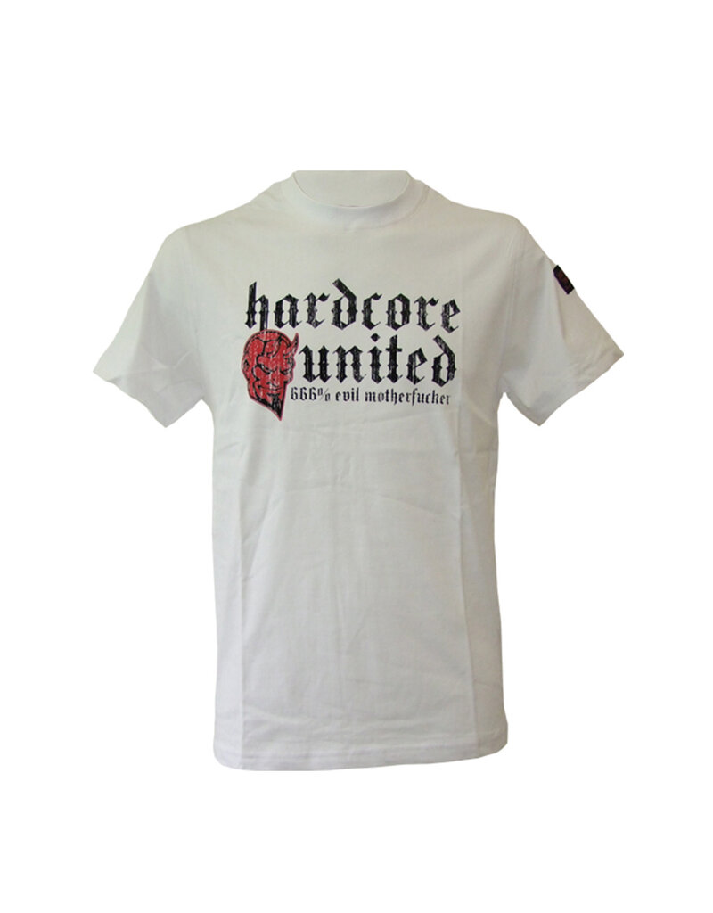 Hardcore United Hardcore United Slim Fit T-Shirt '666%' (White)