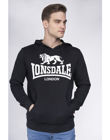 LONSDALE Mens Sports Boxing Black Slim Track Jacket S