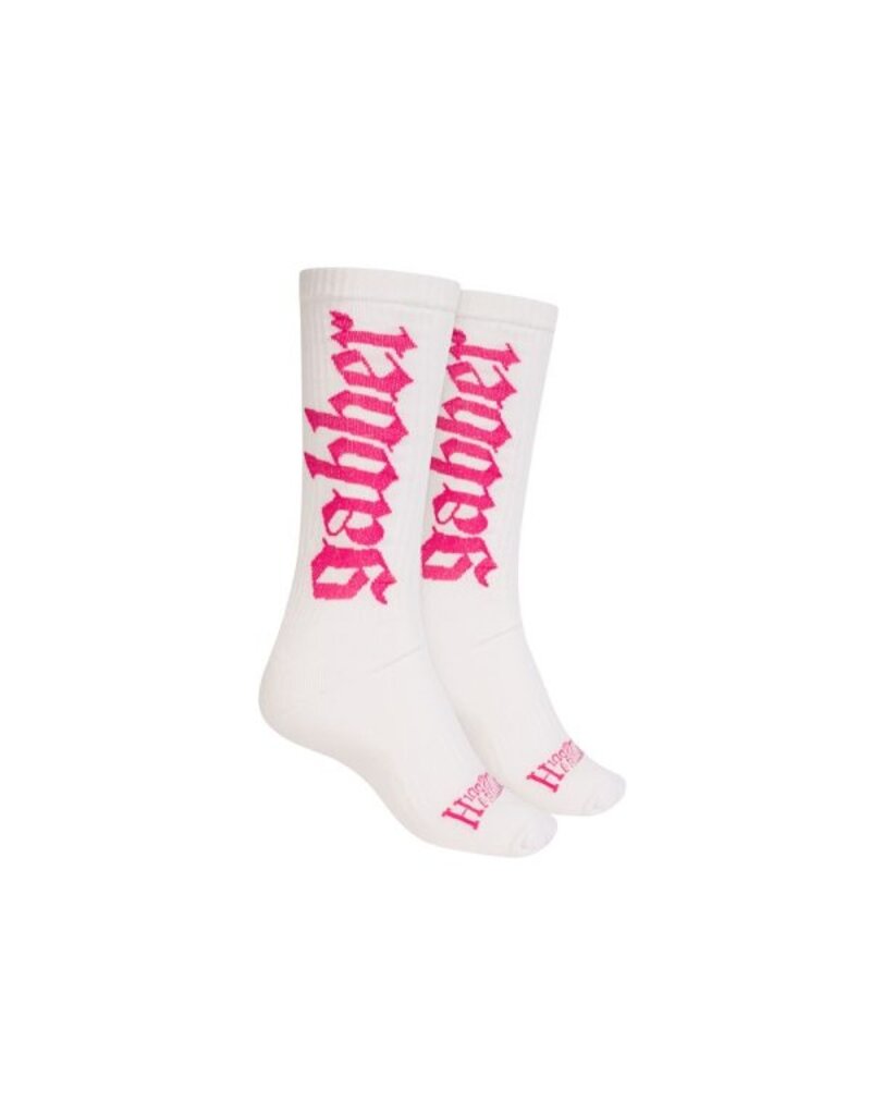 100% Hardcore 100% Hardcore Socks 'Gabber' (White/Pink)