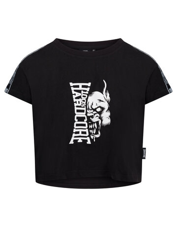 100% Hardcore 100% Hardcore Dames Cropped T-shirt 'Essential Rage'