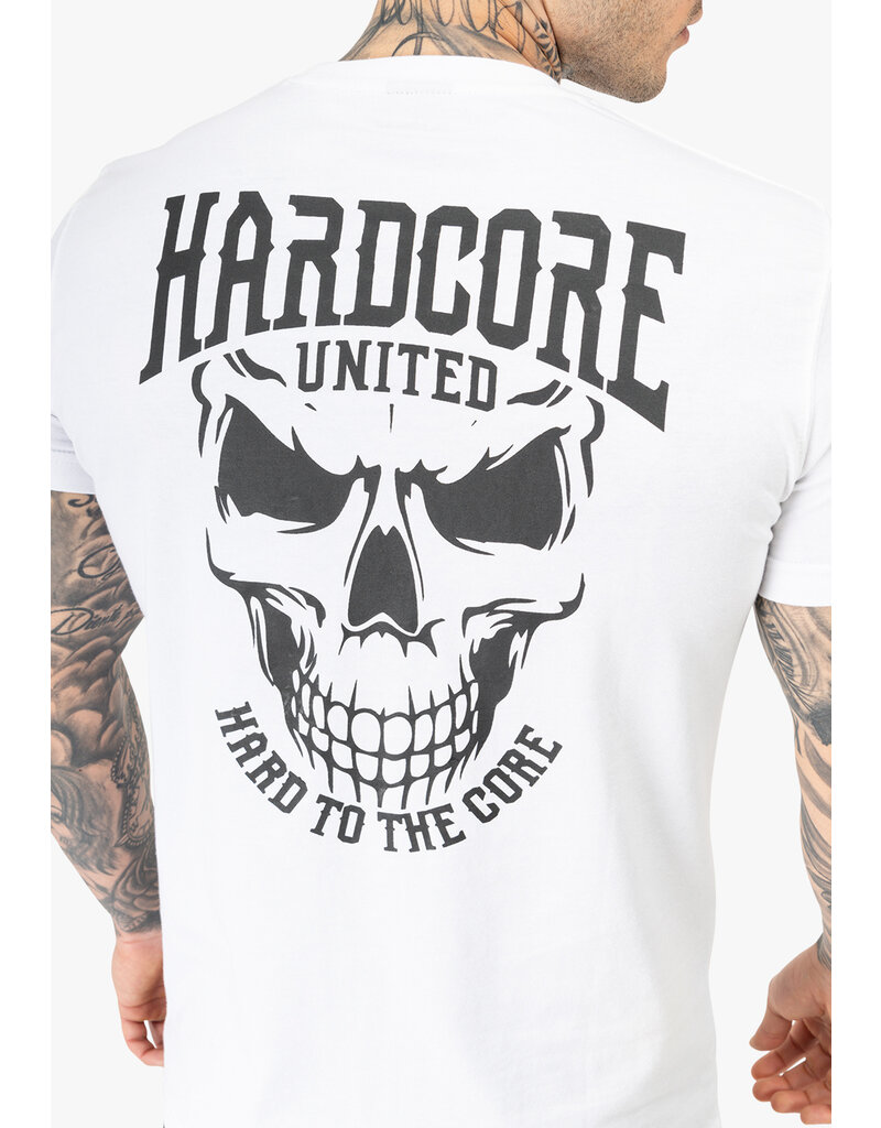 Hardcore United Hardcore United T-Shirt 'Skully' (White)
