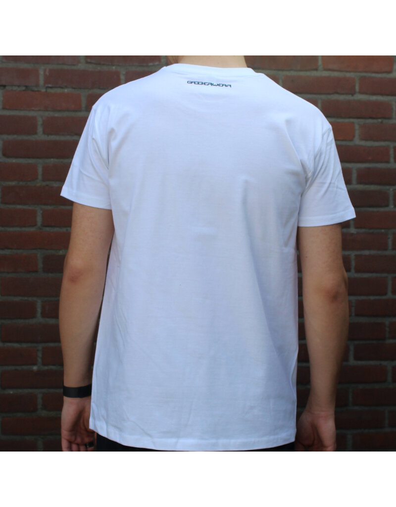 Gabberwear Gabberwear T-shirt 'Citta' (White/Turquoise)