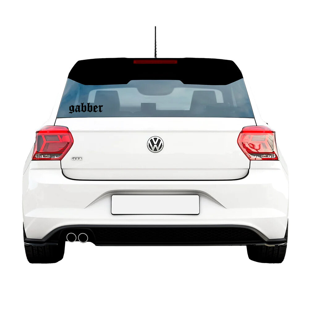 100% Hardcore 100% Hardcore Car Mini Sticker 'Gabber' (Black)