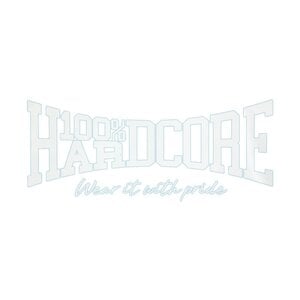 100% Hardcore 100% Hardcore Großer Autoaufkleber 'Logo' 60x30 cm (Weiß)