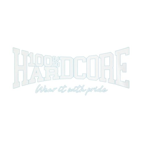 100% Hardcore 100% Hardcore Car Sticker (White)