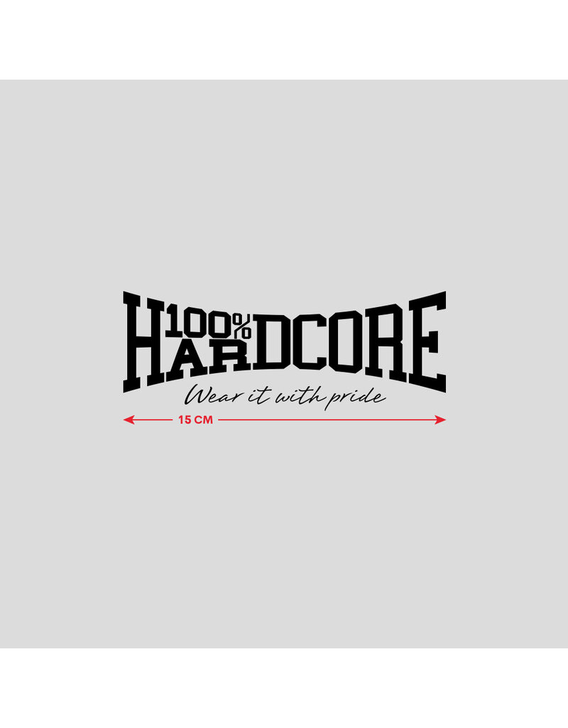 100% Hardcore 100% Hardcore Car Mini Sticker (Black)