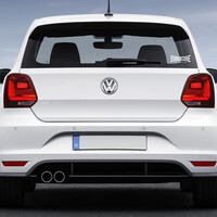 100% Hardcore Car Mini Sticker (White)