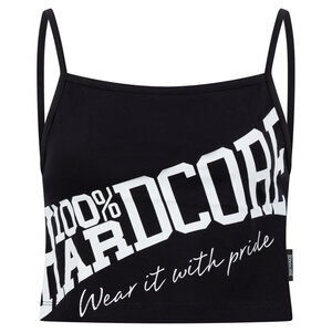 100% Hardcore 100% Hardcore Cropped Tanktop Tilted (Black/White)