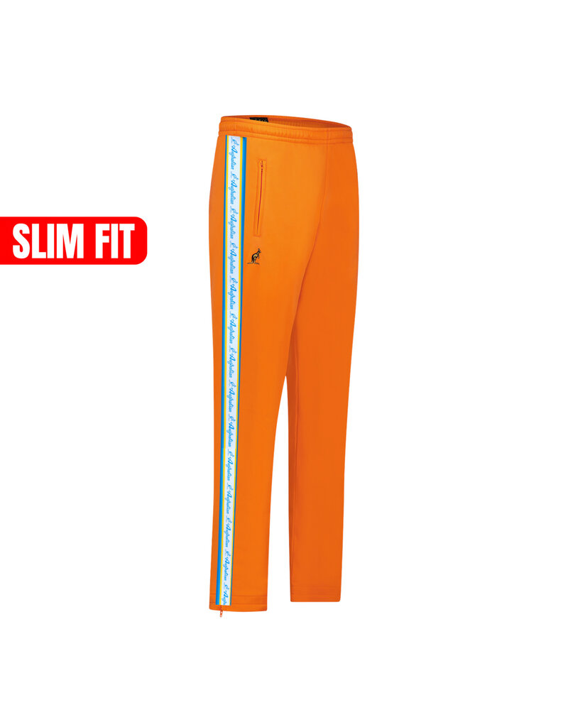 Australian Australian Slim Fit Pants with Cyan Tape 3.0 (Bright Orange) - New Improved Fit