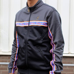Australian Australian Duo Jacket met oranje bies in Titanium Grey Australian Australian Duo Jacket met oranje bies in Titanium Grey