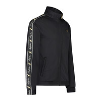 Australian Slim Fit Track Jacket with tape 2.0 (Black/Black)