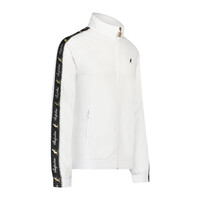 Australian Slim Fit Trainingsjasje met bies 2.0 (White/Black)