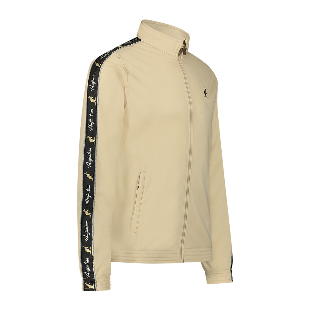 Australian Australian Slim Fit Trainingsjacke mit Streifen 2.0 (Sand/Black)