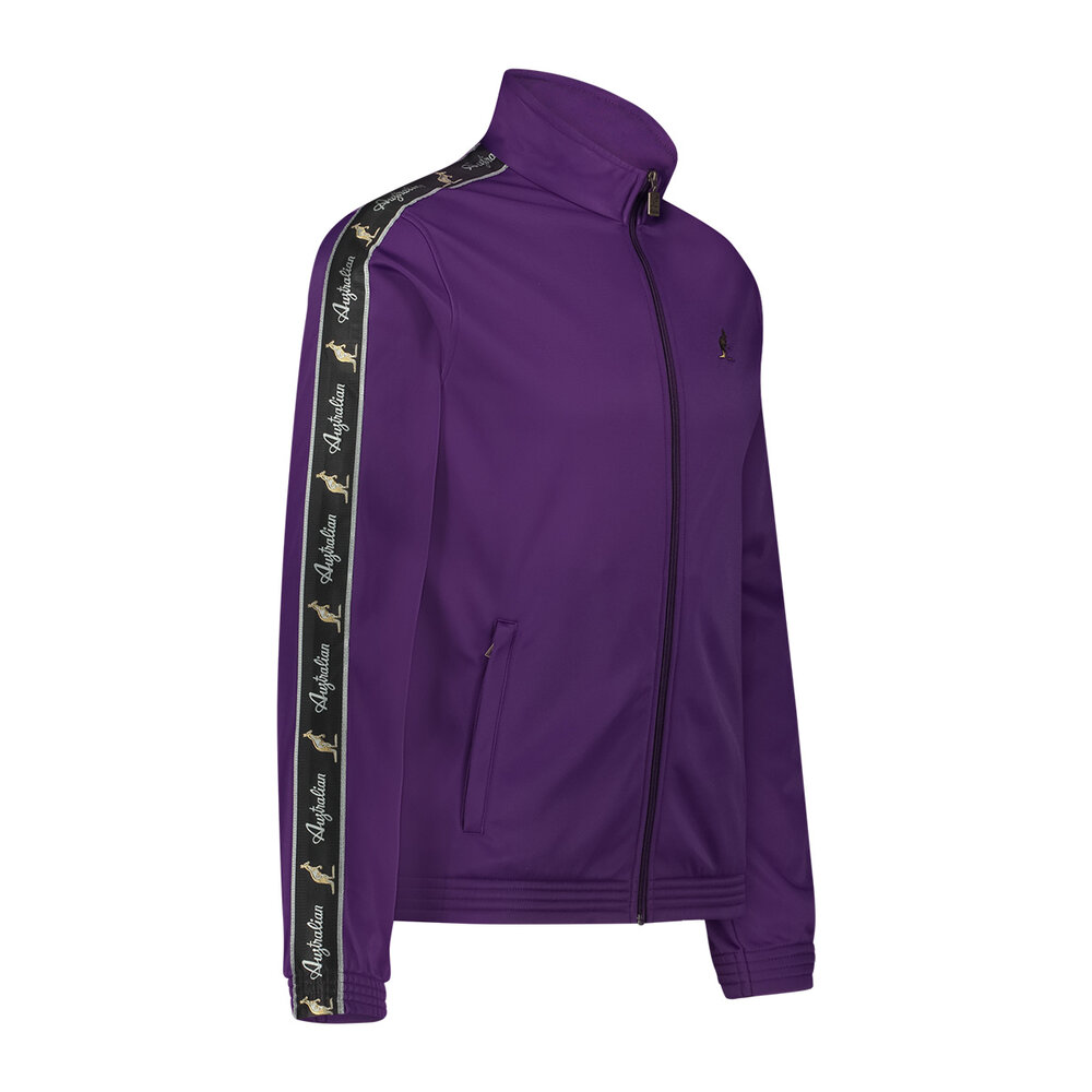 Australian Australian Slim Fit Big Logo Jacket met zwarte bies 3.0 (Violet)