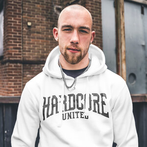 Hardcore United Hardcore United Hoodie 'Cory' Weiß/Schwarz
