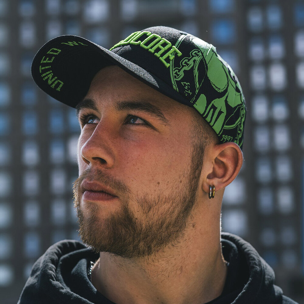 100% Hardcore 100% Hardcore Cap 'United We Stand' (Neon Green)