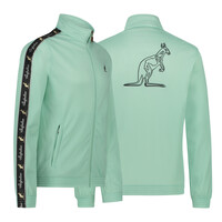 Australian Slim Fit Big Logo Jacket met zwarte bies 3.0 (Gossamer Green)