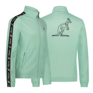 Australian Australian Slim Fit Big Logo Jacket met zwarte bies 3.0 (Gossamer Green) Australian Australian Slim Fit Big Logo Jacket met zwarte bies 3.0 (Gossamer Green)