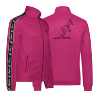 Australian Slim Fit Big Logo Jacket met zwarte bies 3.0 (Fuxia)