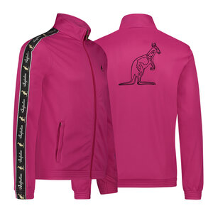 Australian Australian Slim Fit Big Logo Jacket met zwarte bies 3.0 (Fuxia)