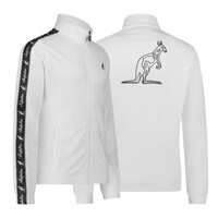 Australian Slim Fit Big Logo Jacket with Black Tape 3.0 (White)