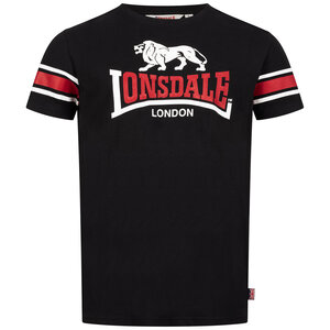 Lonsdale Lonsdale T-shirt 'Hempriggs' Black/Red