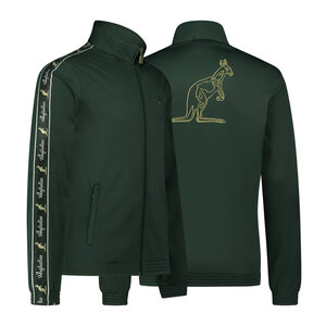 Australian Australian Slim Fit Big Logo Jacket met zwarte bies 3.0 (Woods Green)