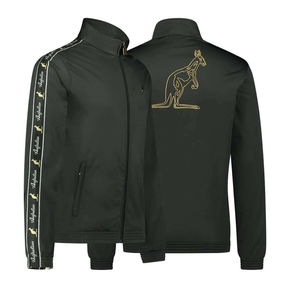 Australian Australian Slim Fit Big Logo Jacket with Black Tape 3.0 (Titanium Grey)
