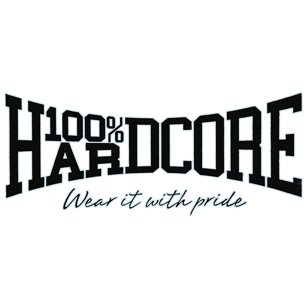 100% Hardcore 100% Hardcore Car Sticker (Logo Black)