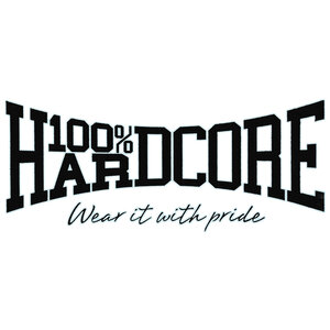 100% Hardcore 100% Hardcore Car Sticker (Logo Black)
