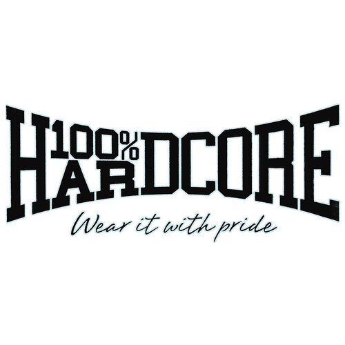 100% Hardcore 100% Hardcore Car Sticker (Logo Black)