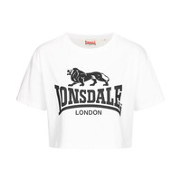 Lonsdale Women Cropped T-shirt 'Gutch Common' (White)