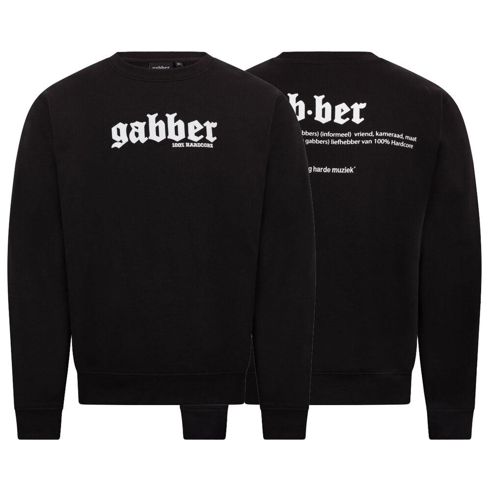100% Hardcore 100% Hardcore Crewneck 'Gabber' Betekenis