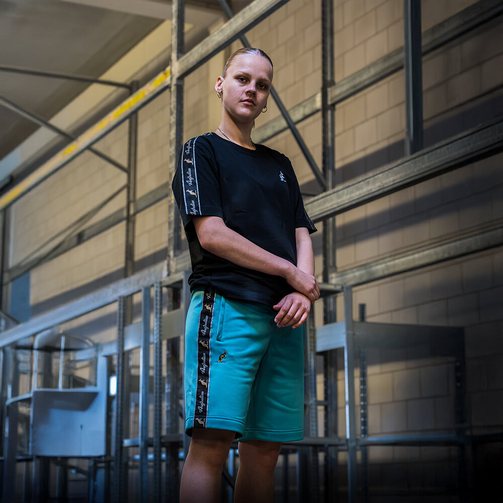 Australian Australian Bermuda Shorts with Black Tape 3.0 (Green Storm) - New Improved Fit Australian Australian Bermuda Shorts with Black Tape 3.0 (Green Storm) - New Improved Fit