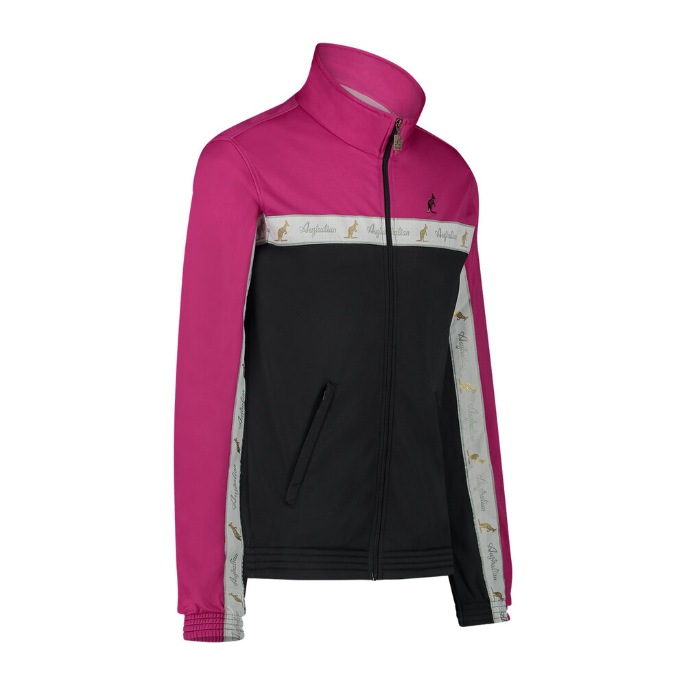 Australian Australian Duo Jacket met witte bies 3.0 (Fuxia) - Verbeterde pasvorm