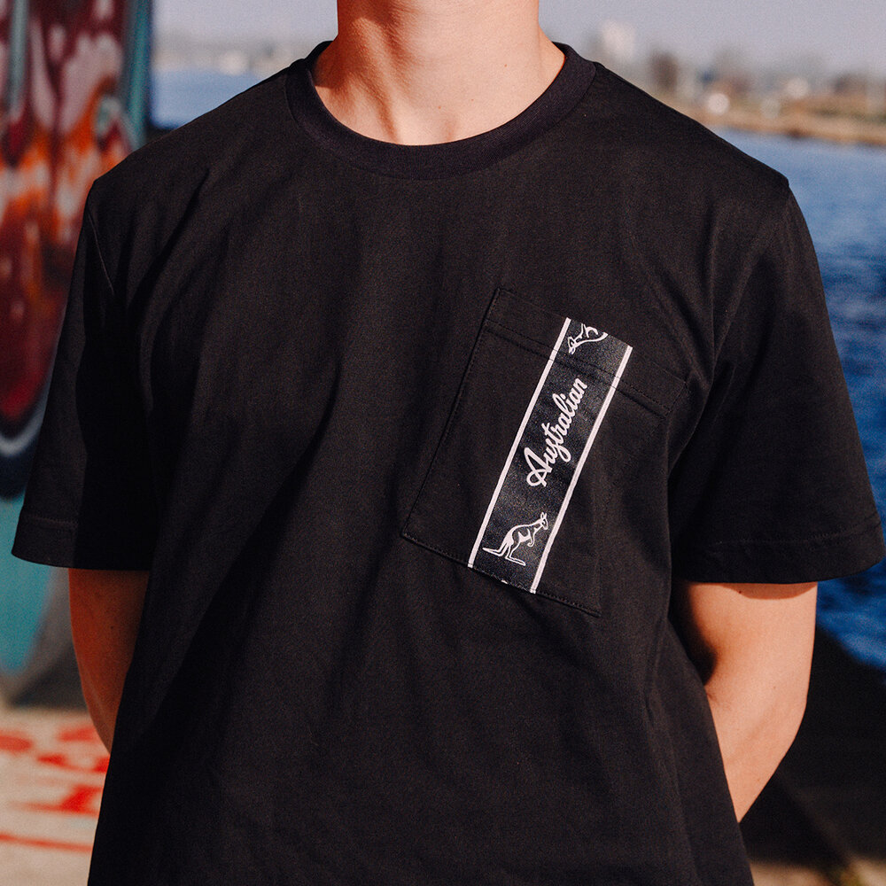Australian Australian T-shirt Pocket (Black)
