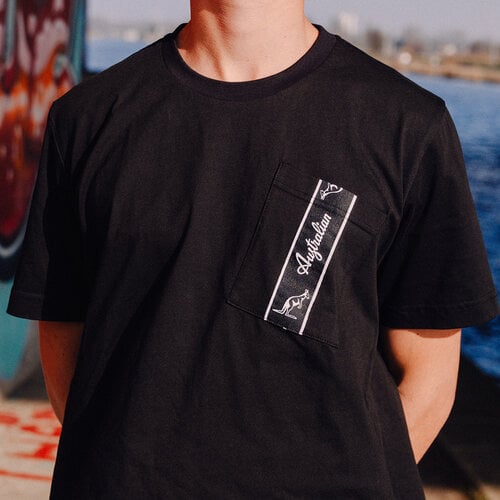Australian Australian T-shirt Pocket (Black)