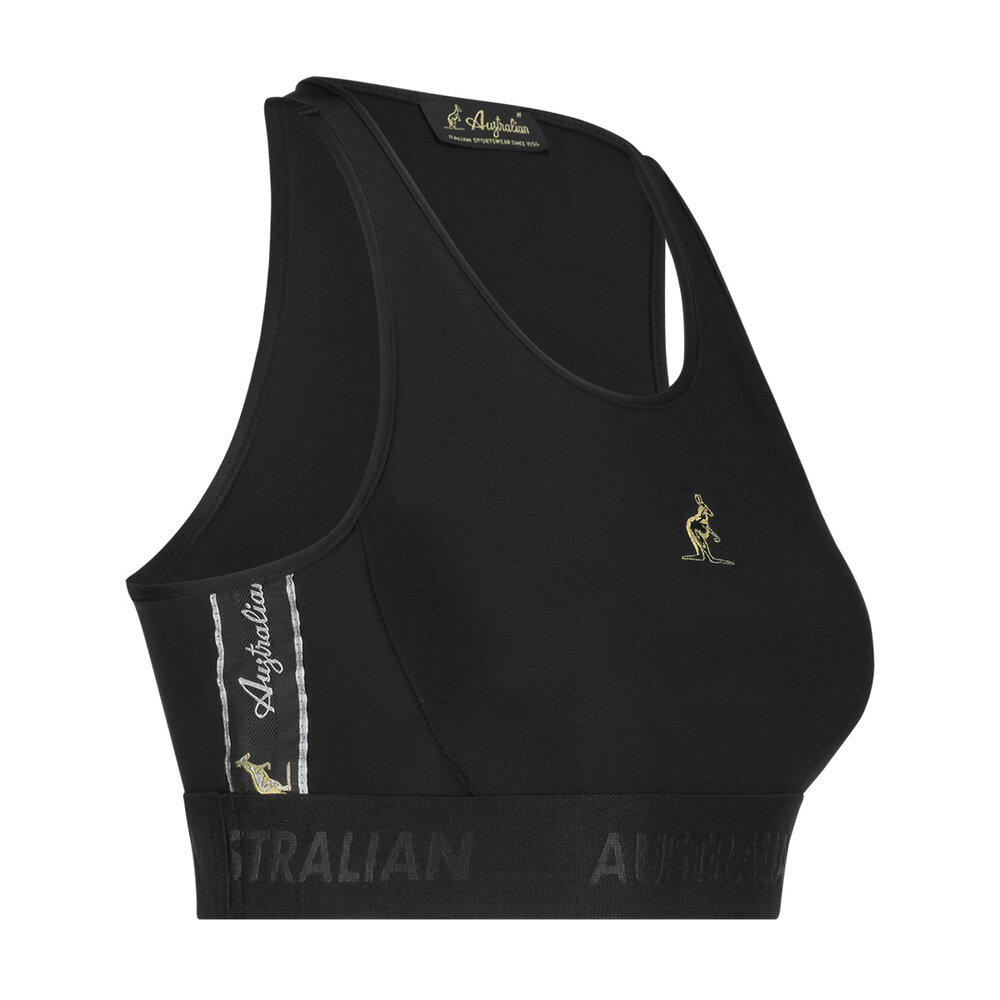 Australian Australian Girl Sport Tank Top mit Schwarzem Seitenstreifen 3.0 (Black)