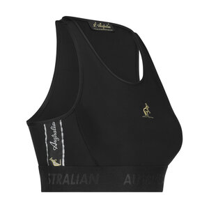 Australian Australian Girl Sport Tank Top with Black Taping 3.0 (Black)