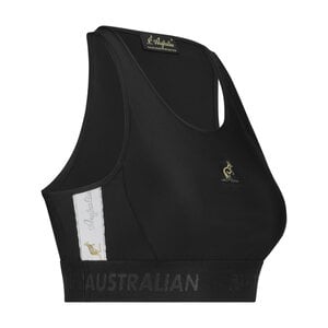 Australian Australian Girl Sport Tank Top mit Weißes Seitenstreifen 3.0 (Black)