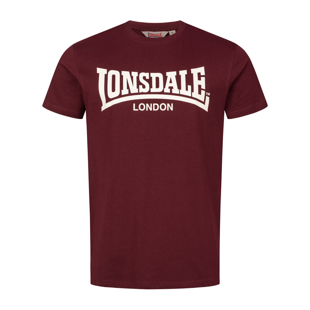 Lonsdale Lonsdale T-shirt 'Fullwood' (Oxblood/Ecru)