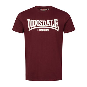 Lonsdale Lonsdale T-shirt 'Fulwood' (Oxblood/Ecru) Lonsdale Lonsdale T-shirt 'Fulwood' (Oxblood/Ecru)