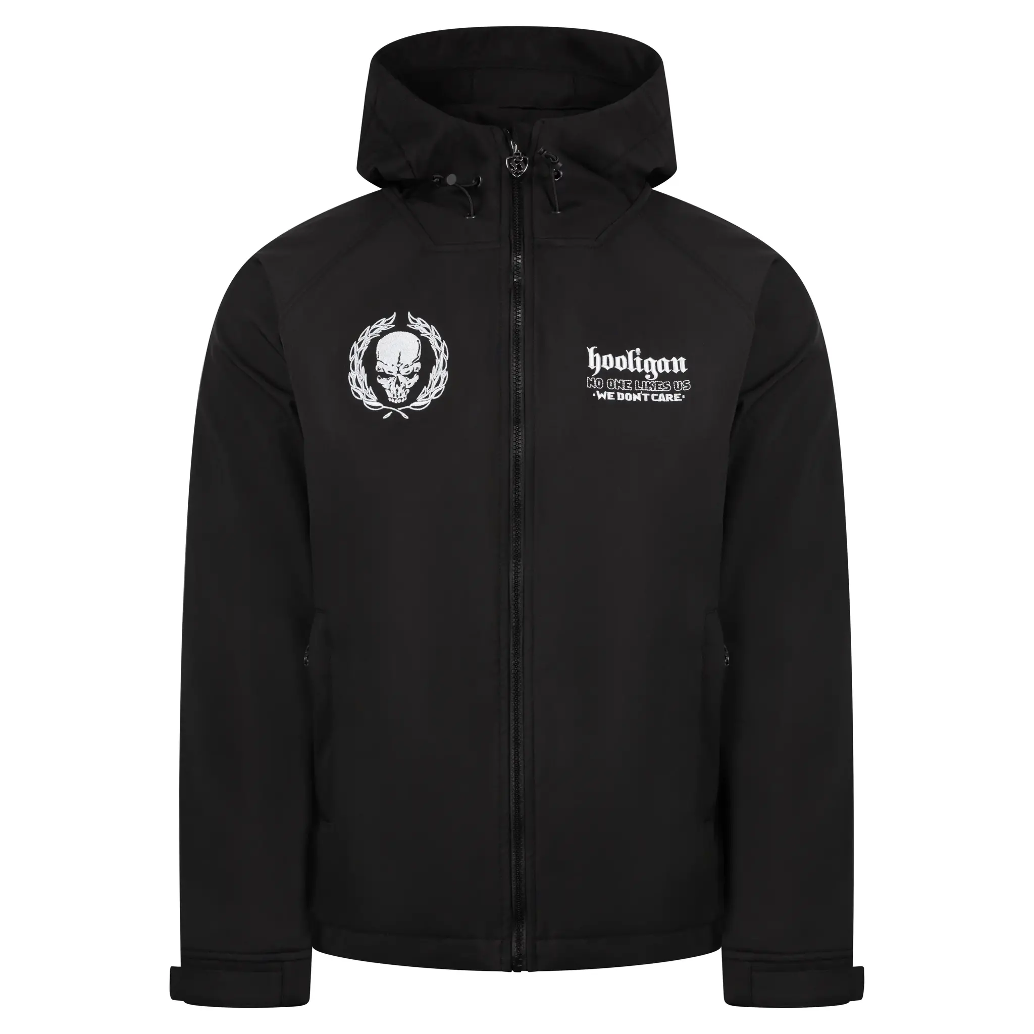 ジャケット・アウター hooligan ma-1 OLD BLACK big silhouette Hooligan Streetwear Softshell Jacket 'Skull' - Gabberwear