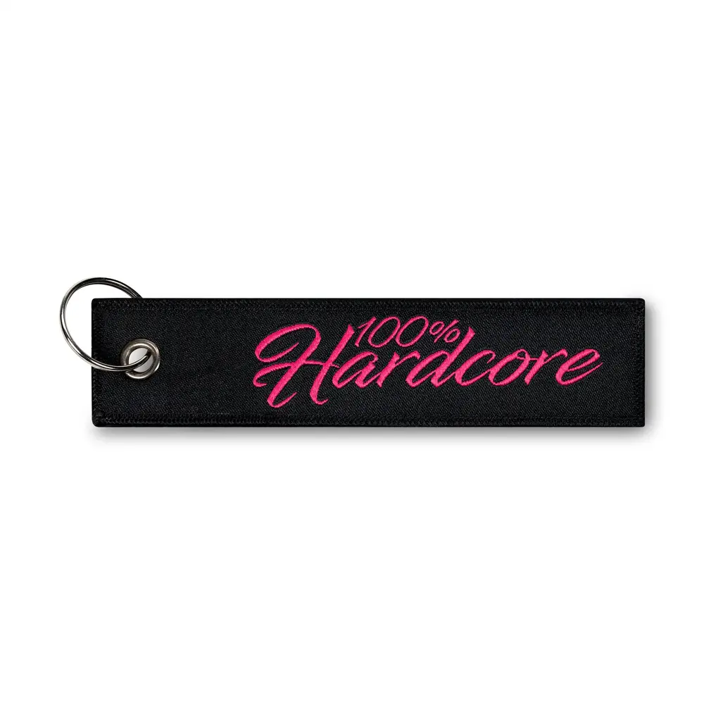 100% Hardcore 100% Hardcore Keytag 'Signature' (Black/Pink)